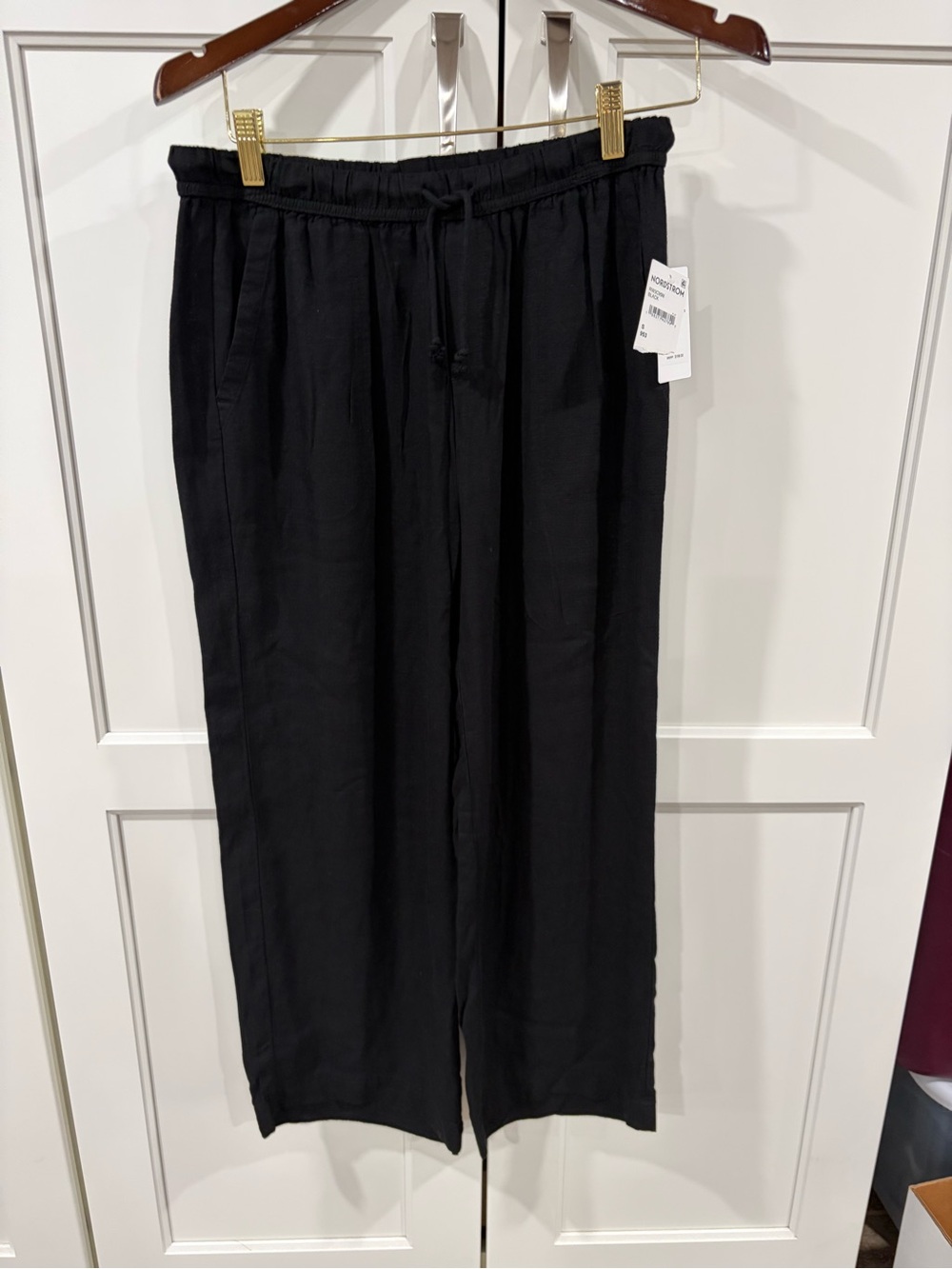 Splendid Black Women’s wide Legged Linen  Pants